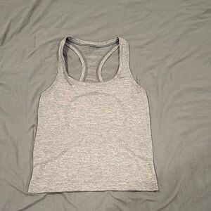 Lululemon Athletica Light Gray Racerback Tank Top